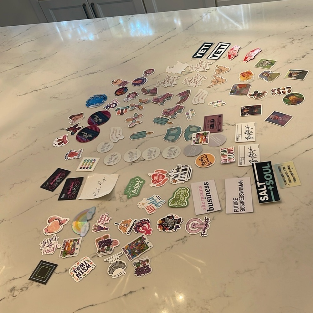 Assortment of stickers